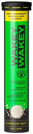 Discount Drug Stores Wakey Wakey Lemon & Lime Flavour 20 Effervescent Tablets offer
