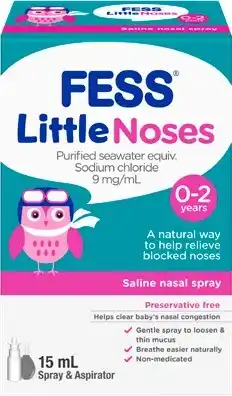 Discount Drug Stores Fess Little Noses Aspirator & Saline Spray 15mL offer