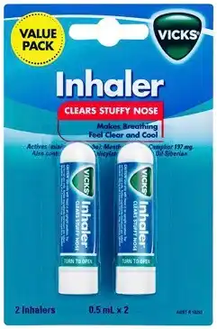 Discount Drug Stores Vicks Inhaler Value Pack 2 x 0.5mL offer
