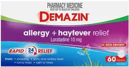 Discount Drug Stores Demazin Allergy + Hayfever Relief 60 Tablets offer