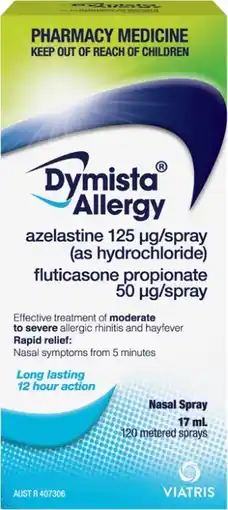 Discount Drug Stores Dymista Allergy Nasal Spray 17mL offer