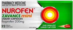 Discount Drug Stores Nurofen Zavance Mini Liquid Capsules 32 Pack offer