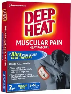 Discount Drug Stores Deep Heat Muscular Pain Heat Patches S-M Size 2 Pack offer