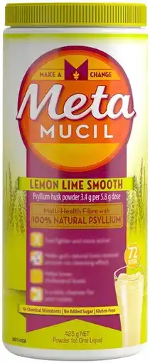 Discount Drug Stores Metamucil Lemon Lime Smooth 425g offer