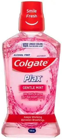 Discount Drug Stores Colgate Plax Mouthwash Gentle Mint 500mL offer