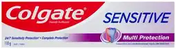 Discount Drug Stores Colgate Sensitive Multi Protection Toothpaste 110g offer