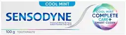 Discount Drug Stores Sensodyne Cool Mint Complete Care+ Smart Clean Toothpaste 100g offer