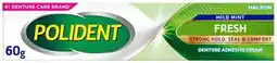 Discount Drug Stores Polident Denture Adhesive Cream Fresh Mild Mint 60g offer