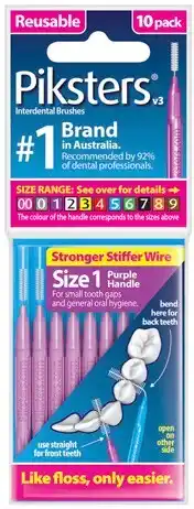 Discount Drug Stores Piksters Interdental Brush Size 1 10 Pack offer