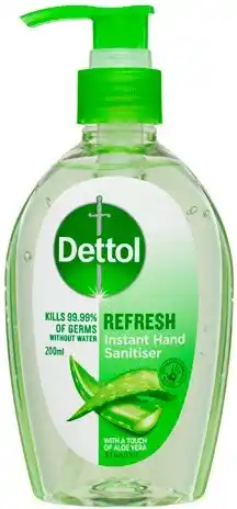Discount Drug Stores Dettol Refresh Instant Hand Sanitiser 200mL offer