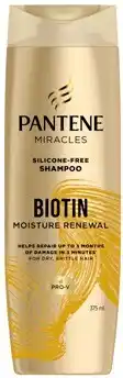 Discount Drug Stores Pantene Miracles Biotin Moisture Renewal Shampoo 375mL offer