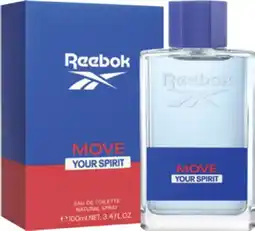 Discount Drug Stores Reebok Move Your Spirit For Him Eau De Toilette 100mL offer