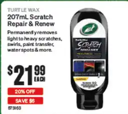 SuperCheap Auto Turtle Wax 207ml Scratch Repair & Renew offer