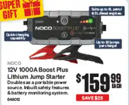 SuperCheap Auto NOCO 12V 1000A Boost Plus Lithium Jump Starter offer