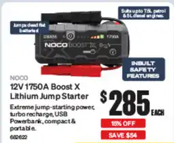 SuperCheap Auto NOCO 12V 1750A Boost X Lithium Jump Starter offer