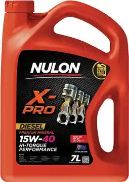 SuperCheap Auto Nulon X-PRO HI TORQUE 15W-40 7L ENGINE OIL offer