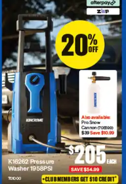 SuperCheap Auto Kincrome K16262 Pressure Washer 1958PSI offer