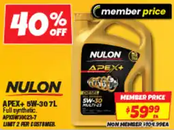 Autobarn APEX+ 5W-30 offer