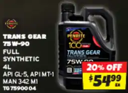 Autobarn Trans gear 75w-90 offer