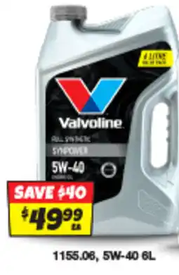 Autobarn Valvoline 58-40 offer