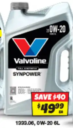 Autobarn Valvoline 0w-20 offer