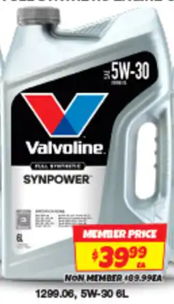 Autobarn Valvoline 5W-30 offer