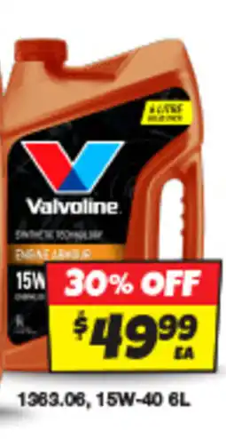 Autobarn Valvoline 15W-40 offer