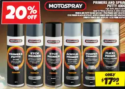 Autobarn PRIMERS AND SPRAY PUTTY offer