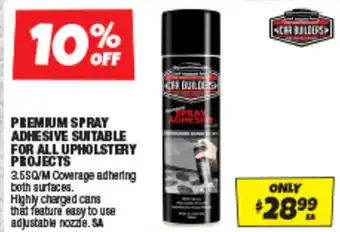 Autobarn Premium spray adhesive suitable for all upholstery projects offer