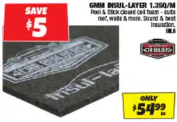 Autobarn 6MM INSUL-LAYER 1.350/m offer