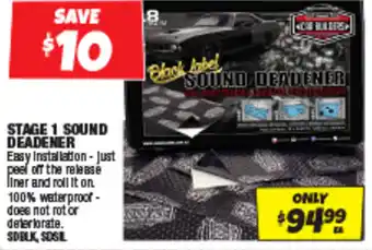 Autobarn STAGE 1 SOUND DEADENER offer
