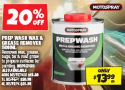Autobarn Prep wasi wax & grease remover offer
