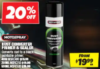 Autobarn Rust converter primer & sealer offer