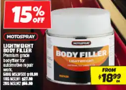 Autobarn LIGHTWEIGHT BODY FILLER offer