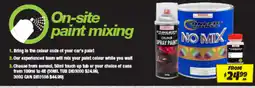 Autobarn On-site paint mixing offer