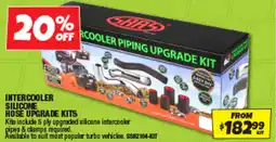 Autobarn Intercooler silicone hose upgrade kits offer