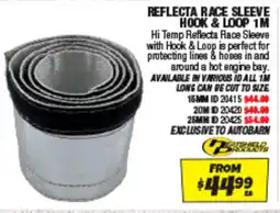 Autobarn Reflecta race sleeve hook & loop 1m offer