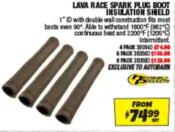 Autobarn Lava race spark plug boot insulation shield offer