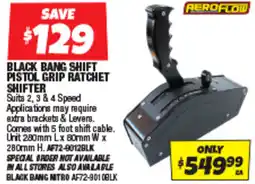 Autobarn Black bang shift pistol grip ratchet shifter offer