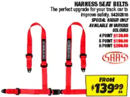 Autobarn Harness seat belts offer