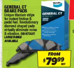 Autobarn General ct brake pads offer
