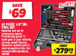 Autobarn Chicane 87 piece 1/2" dr. tool set offer