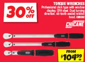 Autobarn Torque wrenches offer
