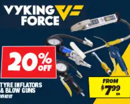 Autobarn Tyre inflators & blow guns offer