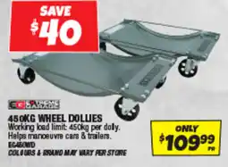 Autobarn 450kg wheel dollies offer