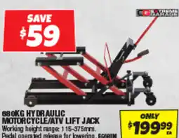 Autobarn Hydraulic motorcycle/atv lift jack offer