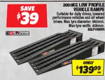 Autobarn Low profile vehicle ramps offer