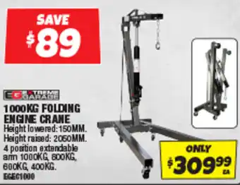 Autobarn FOLDING ENGINE CRANE offer