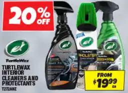 Autobarn Turtlewax interior cleaners and protectants offer