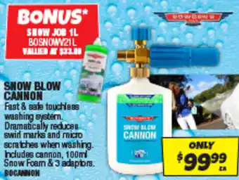 Autobarn Snow blow cannon offer